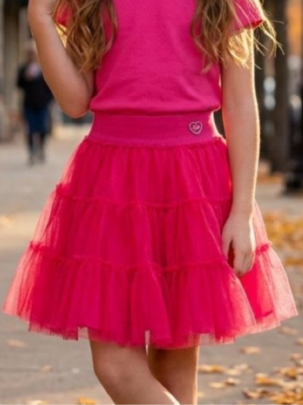 Naartjie Kids Pink Tiered Tulle Tutu Skirt 9 Years